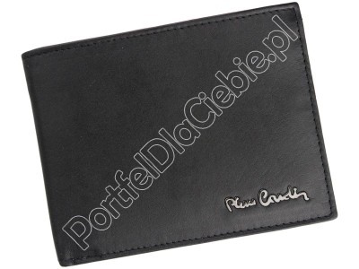 Portfel skórzany Pierre Cardin TILAK27 8805 RFID - Kolor czarny + bordo