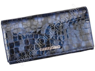 Portfel skórzany Gregorio FS-114 - Kolor niebieski
