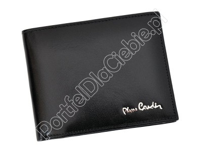Portfel skórzany Pierre Cardin YS520.1 8806 RFID - Kolor czarny